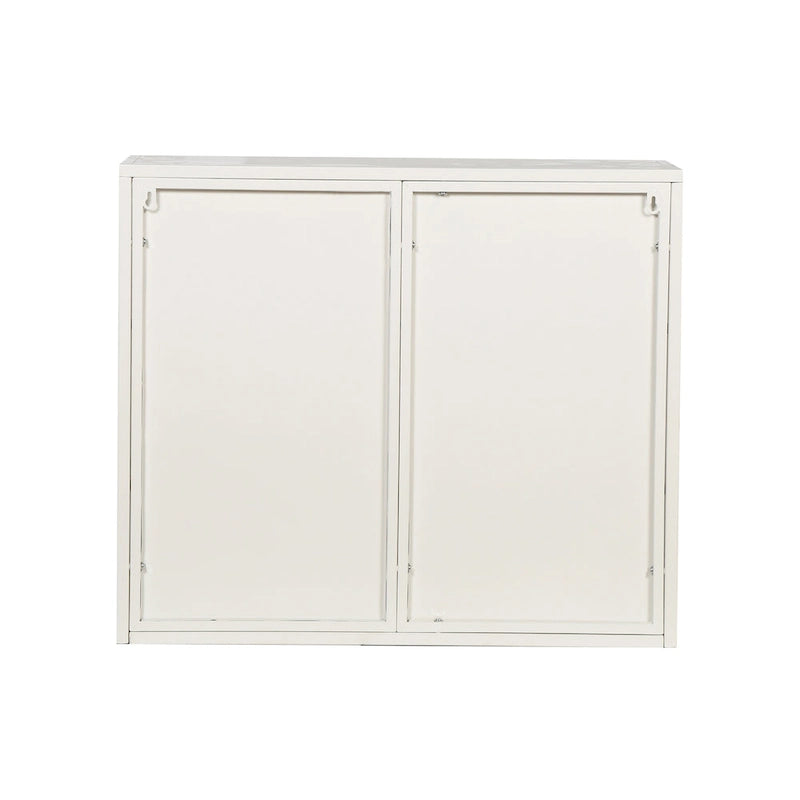 Mueble de pared moderno con puertas de vidrio y estantes de almacenamiento
