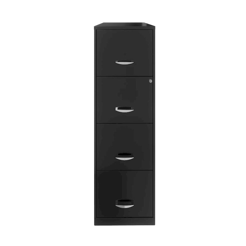 Archivador vertical de 4 cajones de 45,7 cm de profundidad en color carbón