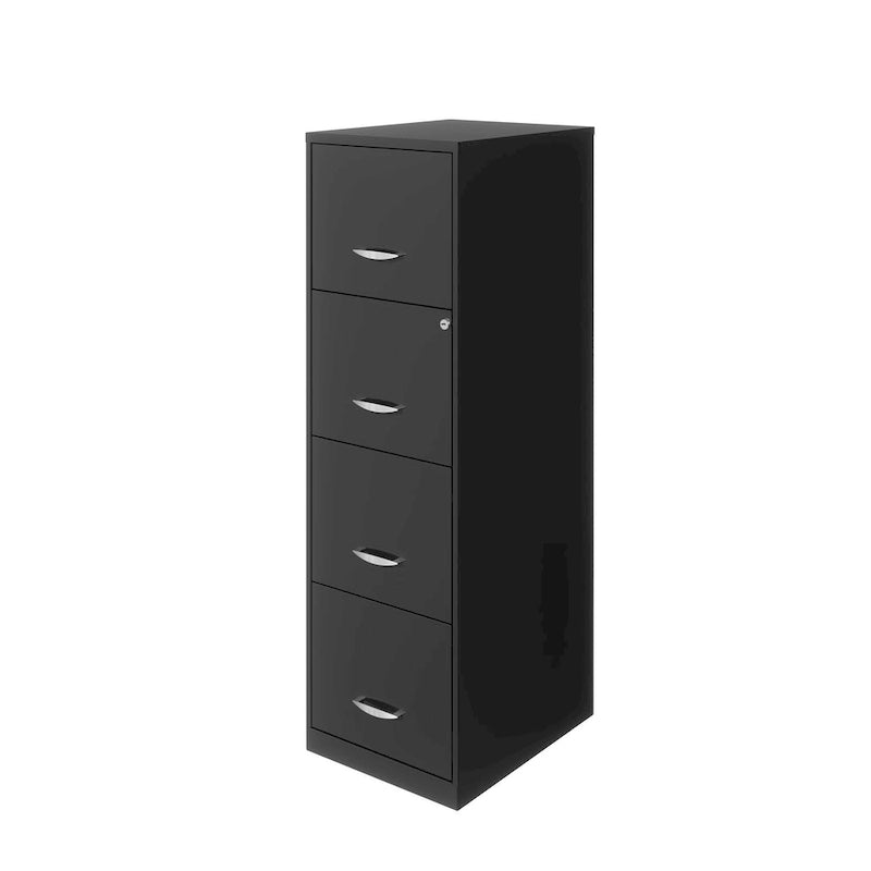 Archivador vertical de 4 cajones de 45,7 cm de profundidad en color carbón