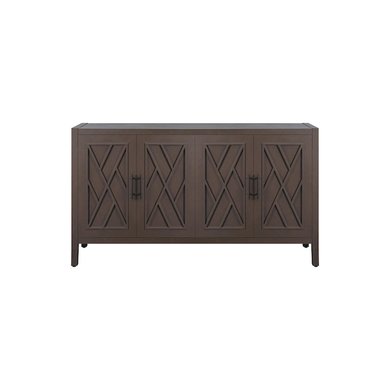 Aparador de madera de 4 puertas - N/A