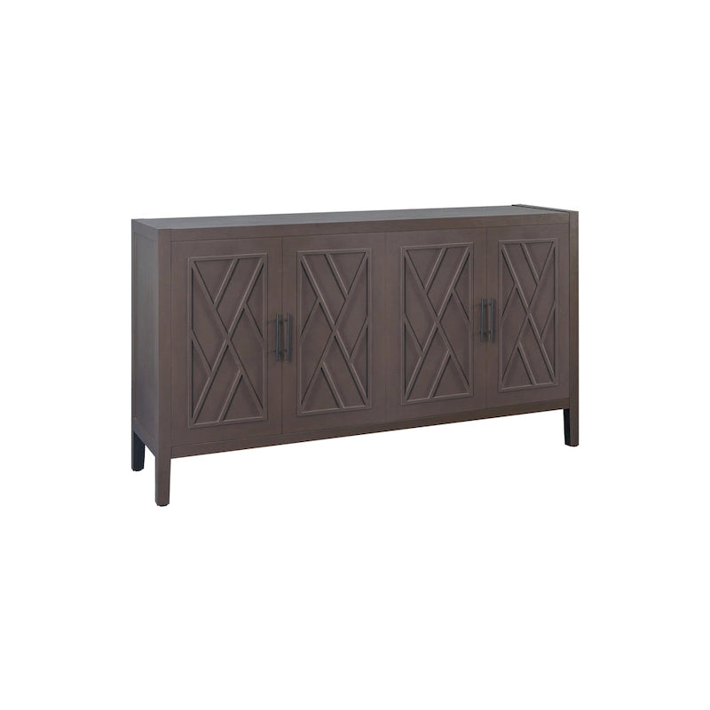 Aparador de madera de 4 puertas - N/A