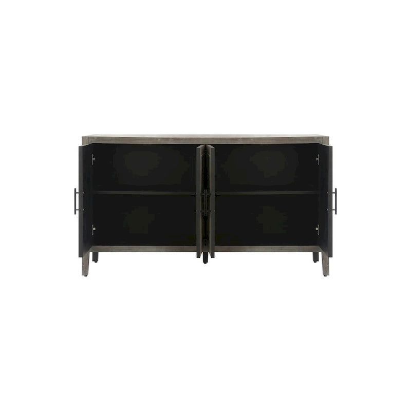 Aparador de madera de 4 puertas - N/A