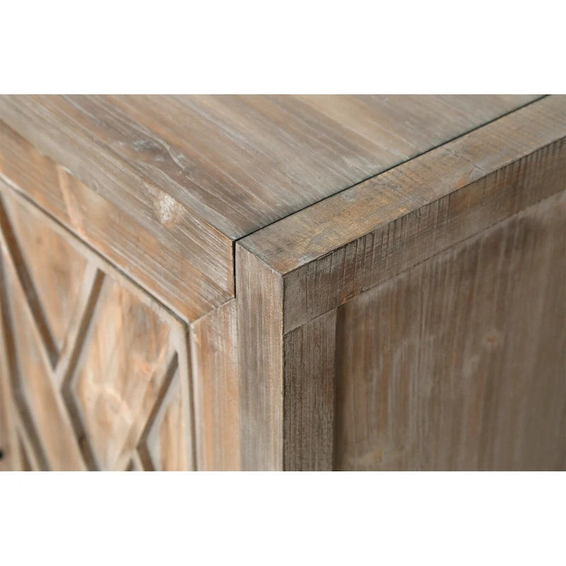 Aparador de madera de 4 puertas - N/A