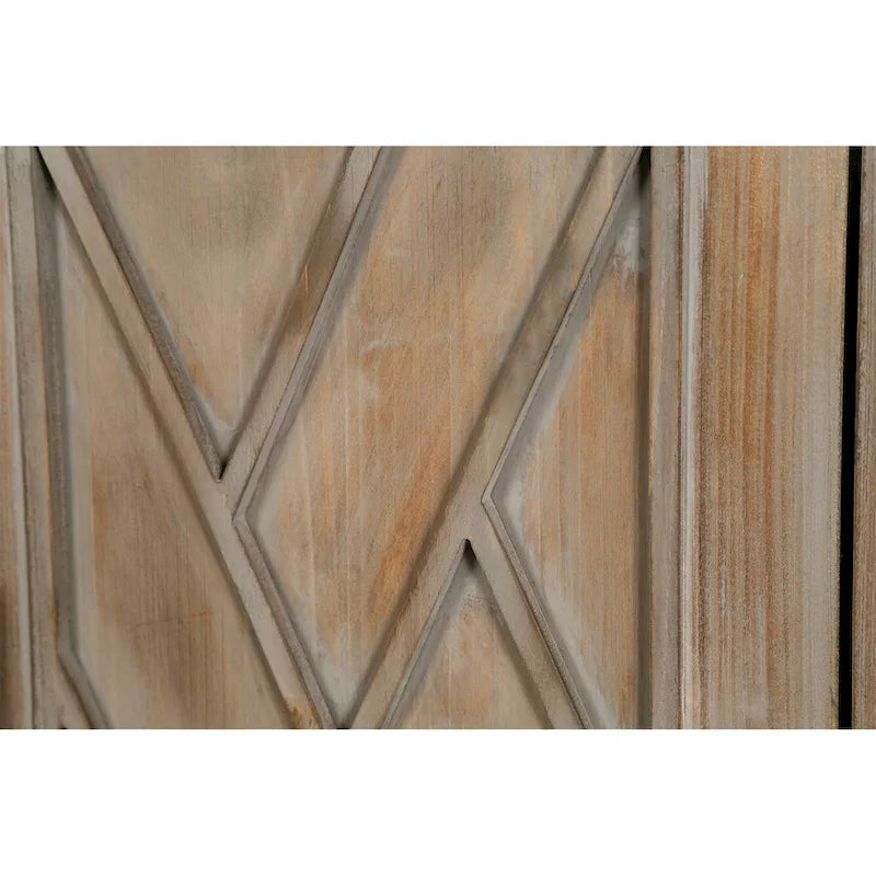 Aparador de madera de 4 puertas - N/A