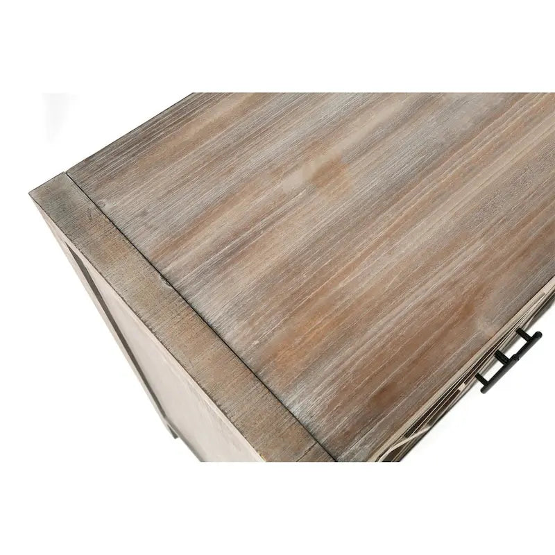Aparador de madera de 4 puertas - N/A