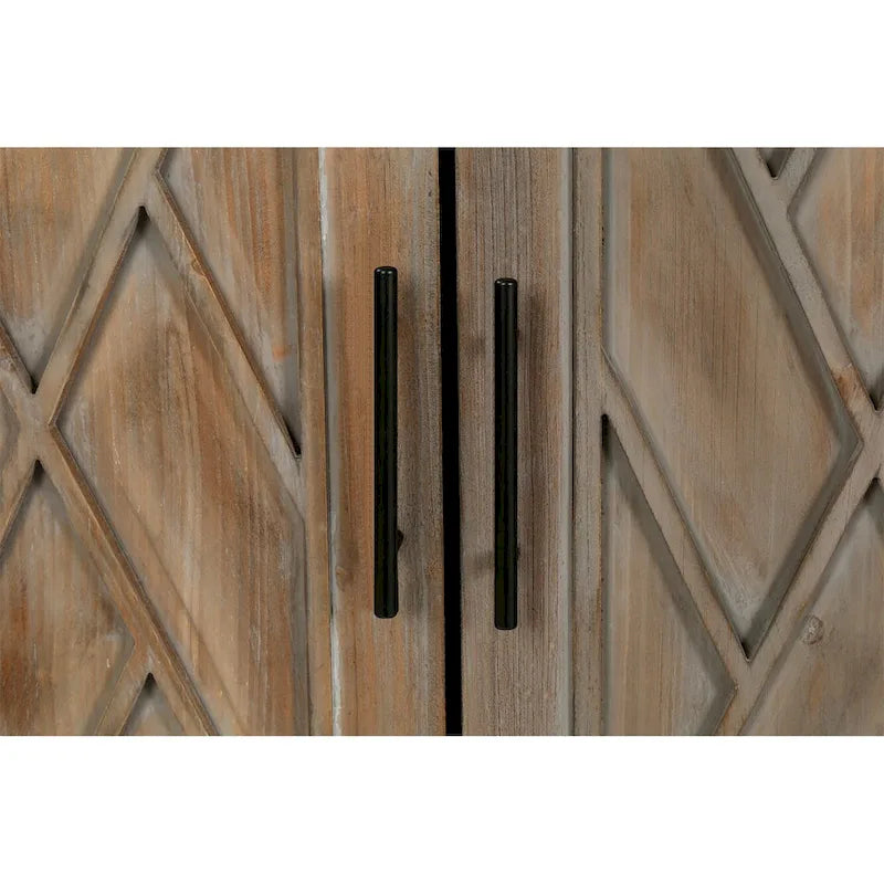 Aparador de madera de 4 puertas - N/A