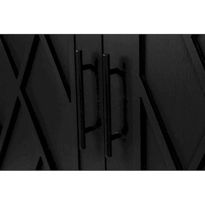 Aparador de madera de 4 puertas - N/A