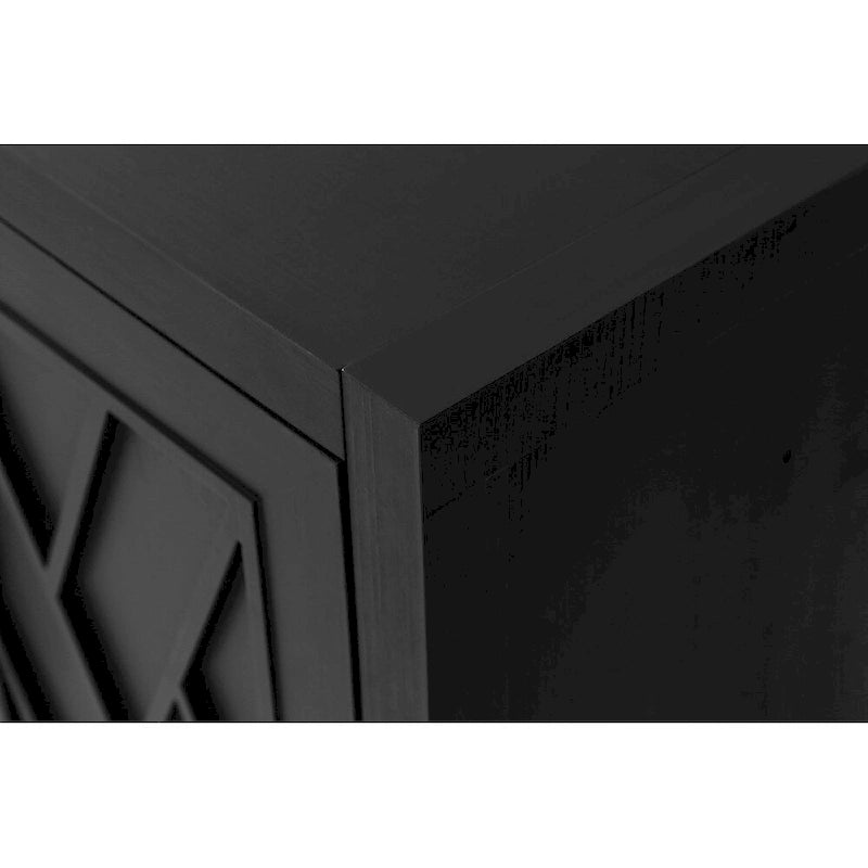 Aparador de madera de 4 puertas - N/A