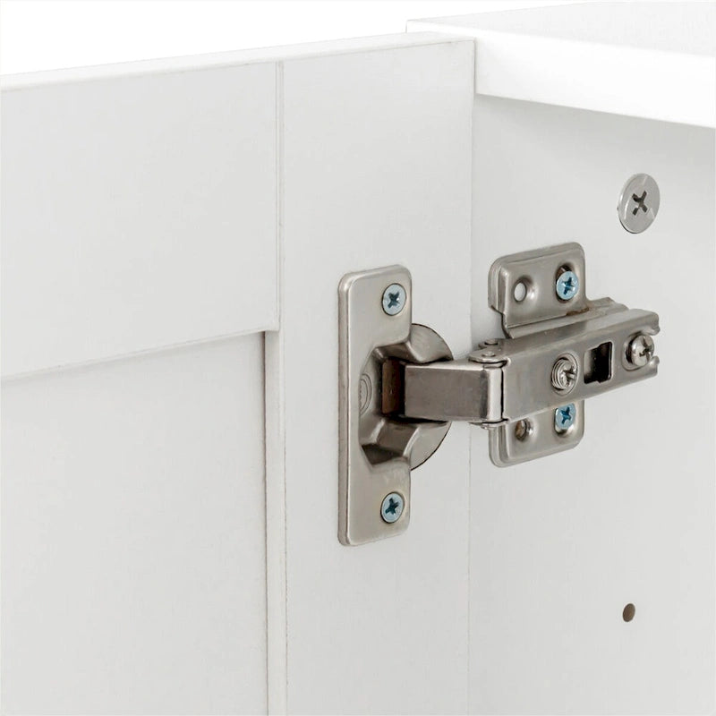 Armario apilable de madera para montar en la pared, blanco