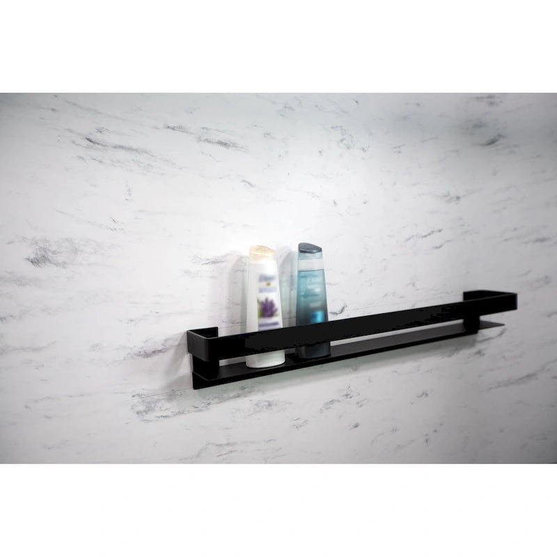 Barra de apoyo de 20 pulgadas para baño con estante de almacenamiento, 20x4x3 pulgadas