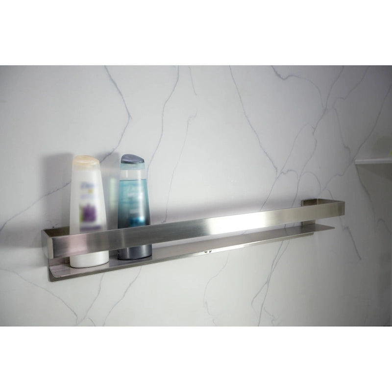 Barra de apoyo de 20 pulgadas para baño con estante de almacenamiento, 20x4x3 pulgadas