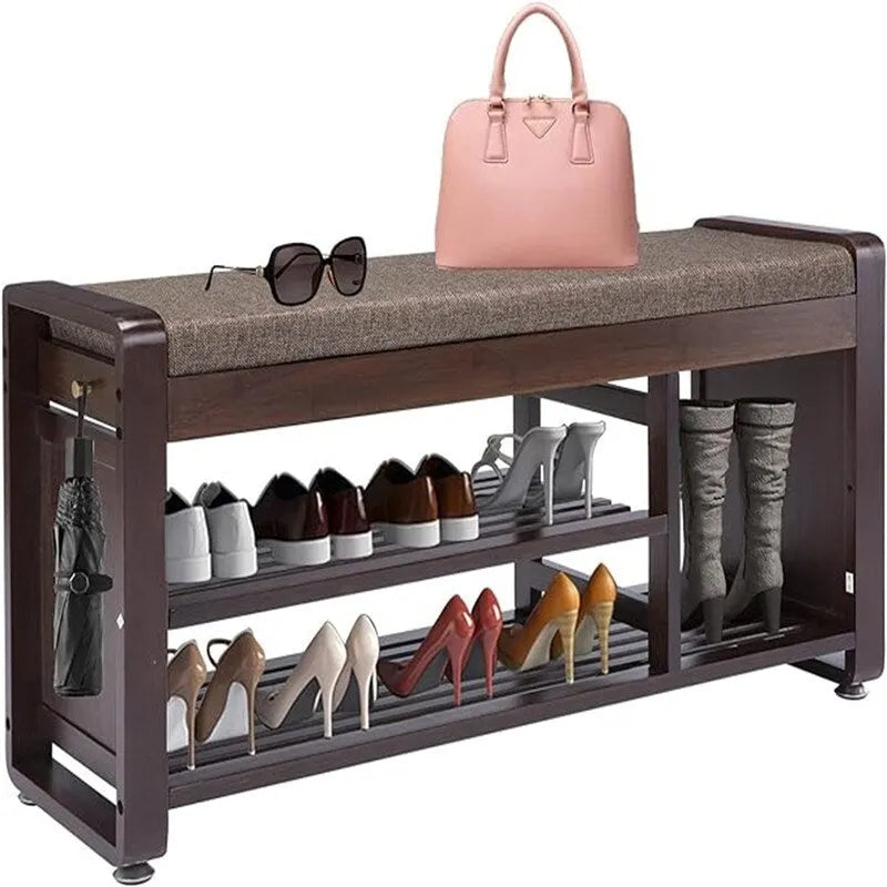 Banco zapatero de 2 niveles - 11,7D x 39W x 19,5H