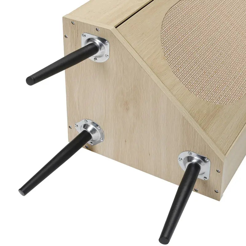 Mueble esquinero, puerta de ratán, mesas esquineras independientes para espacios pequeños, estantería esquinera para sala de estar