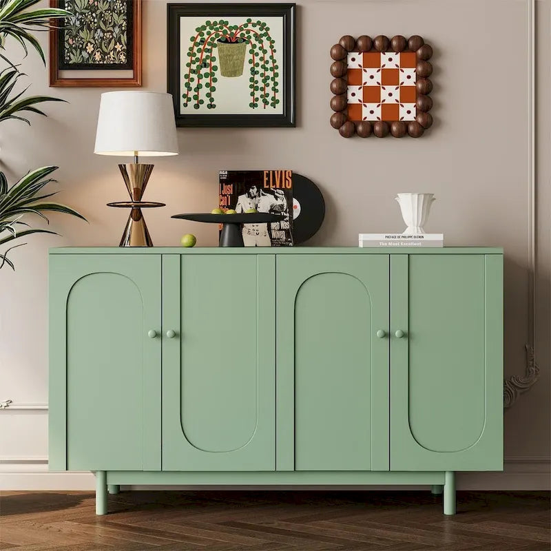 Aparador/Mueble de Almacenamiento Intaglio de 4 Puertas