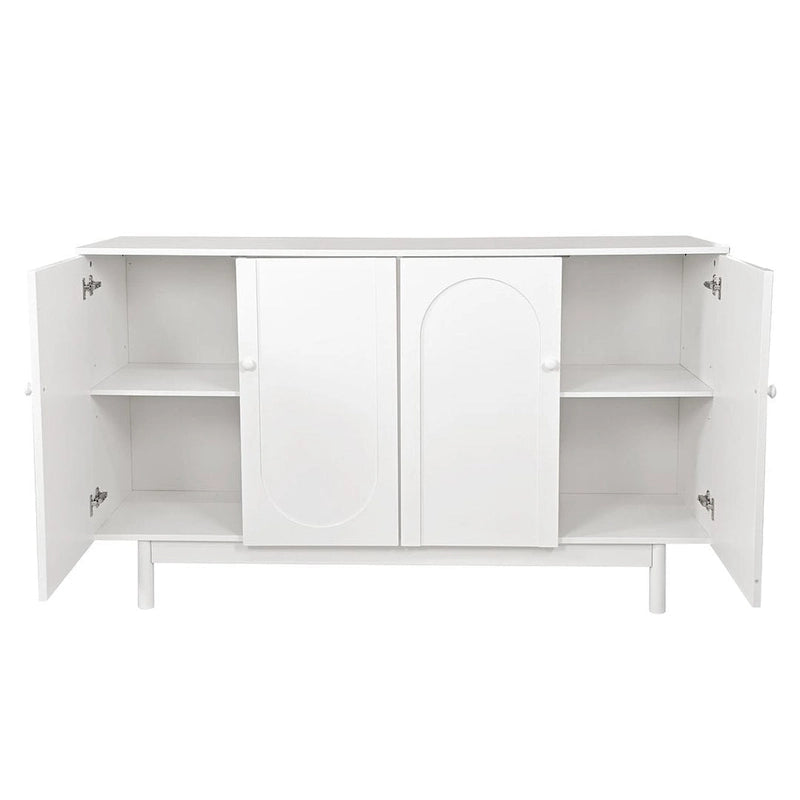 Aparador/Mueble de Almacenamiento Intaglio de 4 Puertas