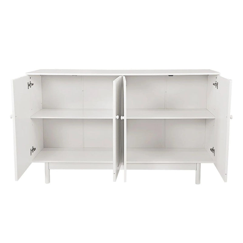 Aparador/Mueble de Almacenamiento Intaglio de 4 Puertas