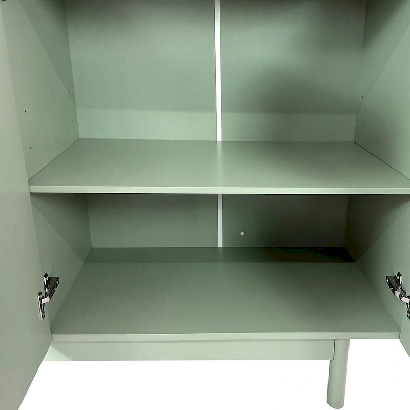Aparador/Mueble de Almacenamiento Intaglio de 4 Puertas