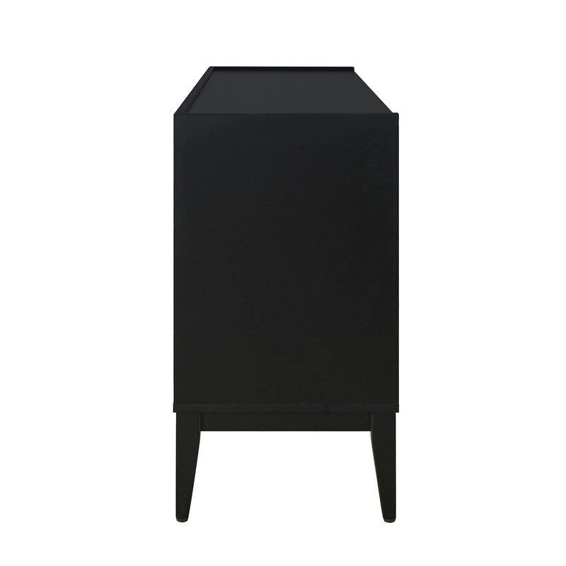 Armario de Almacenamiento, Aparador de Madera con 4 Puertas para Pasillo, Entrada, Sala de Estar, Dormitorio, Estante Ajustable