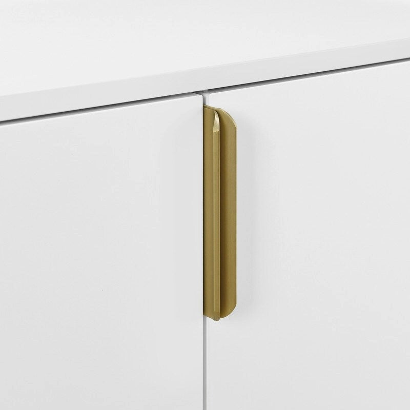 Armario de Almacenamiento, Aparador de Madera con 4 Puertas para Pasillo, Entrada, Sala de Estar, Dormitorio, Estante Ajustable
