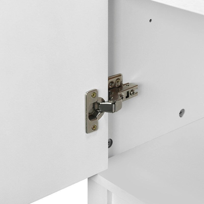 Armario de Almacenamiento, Aparador de Madera con 4 Puertas para Pasillo, Entrada, Sala de Estar, Dormitorio, Estante Ajustable