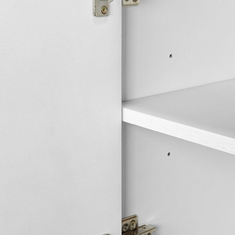 Armario de Almacenamiento, Aparador de Madera con 4 Puertas para Pasillo, Entrada, Sala de Estar, Dormitorio, Estante Ajustable