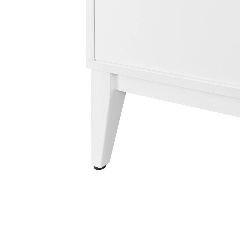 Armario de Almacenamiento, Aparador de Madera con 4 Puertas para Pasillo, Entrada, Sala de Estar, Dormitorio, Estante Ajustable