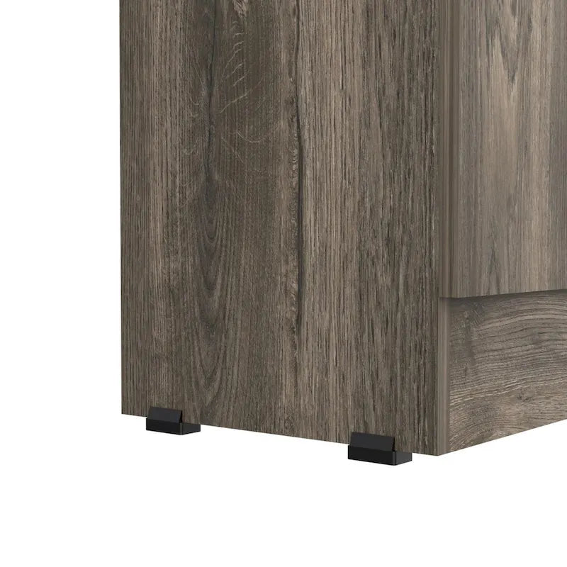 Mueble de lino independiente de 23.6 pulg. de ancho x 71.1 pulg. de alto con 5 estantes