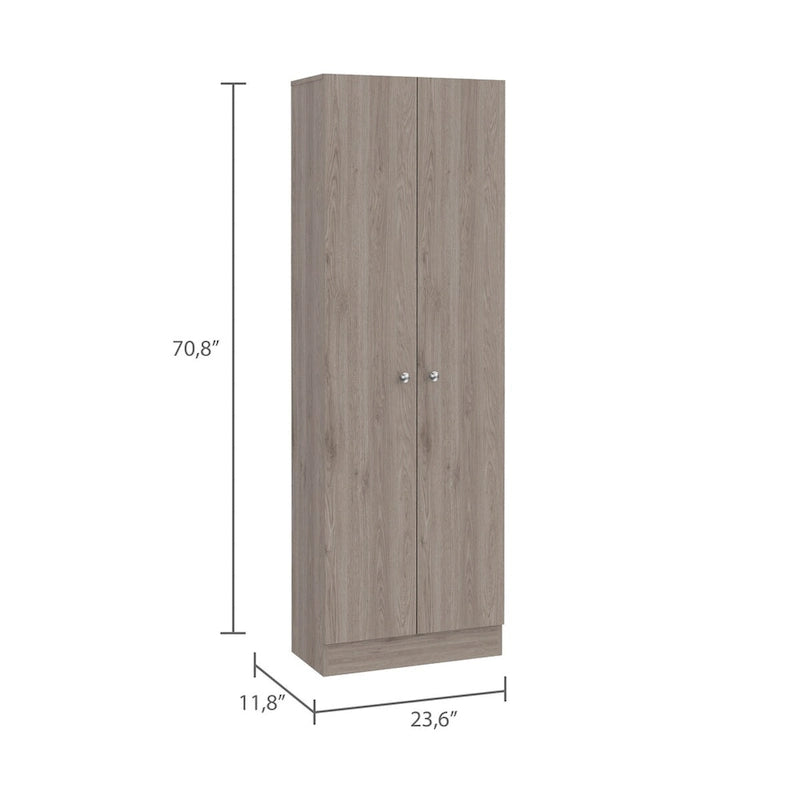 Mueble de lino independiente de 23.6 pulg. de ancho x 71.1 pulg. de alto con 5 estantes