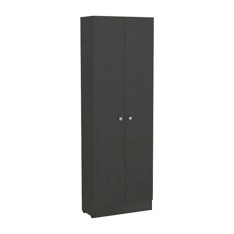 Mueble de lino independiente de 23.6 pulg. de ancho x 71.1 pulg. de alto con 5 estantes