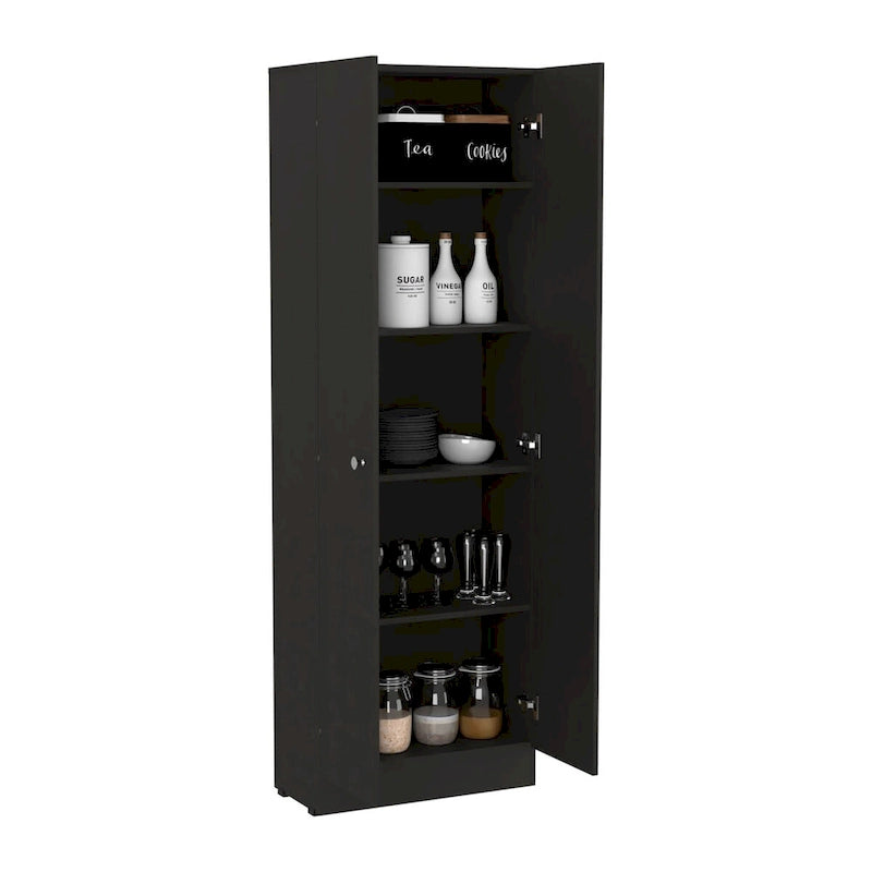 Mueble de lino independiente de 23.6 pulg. de ancho x 71.1 pulg. de alto con 5 estantes