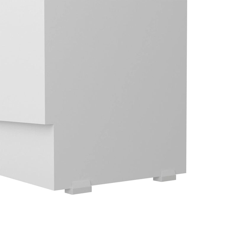 Mueble de lino independiente de 23.6 pulg. de ancho x 71.1 pulg. de alto con 5 estantes