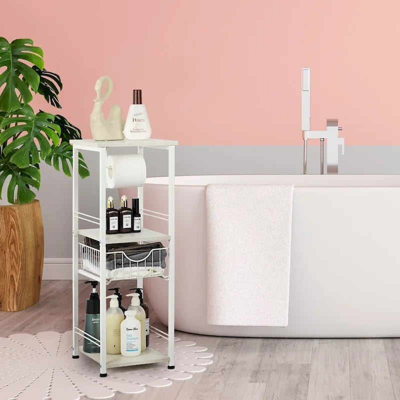 Estantería de baño independiente con cajón